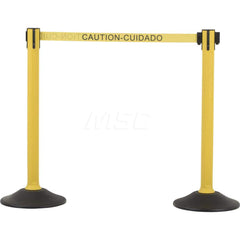 Barrier Parts & Accessories; Frame Type: Warning Post; Mounting Hardware: Mounting Hardware Included; Height (Inch): 38.5; Height (Decimal Inch): 38.5; Material: HDPE; Concrete; Color: Yellow; Length (Feet): 78.00; Length (Inch): 78.00; Overall Height: 38