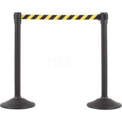 Barrier Parts & Accessories; Frame Type: Warning Post; Mounting Hardware: Mounting Hardware Included; Height (Inch): 38.5; Height (Decimal Inch): 38.5; Material: HDPE; Concrete; Color: Black; Length (Feet): 78.00; Length (Inch): 78.00; Overall Height: 38.