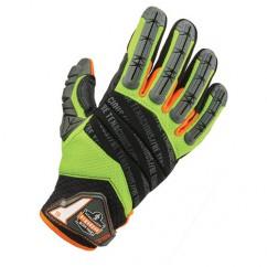 924 S LIME HYBRID DORSAL GLOVES - USA Tool & Supply