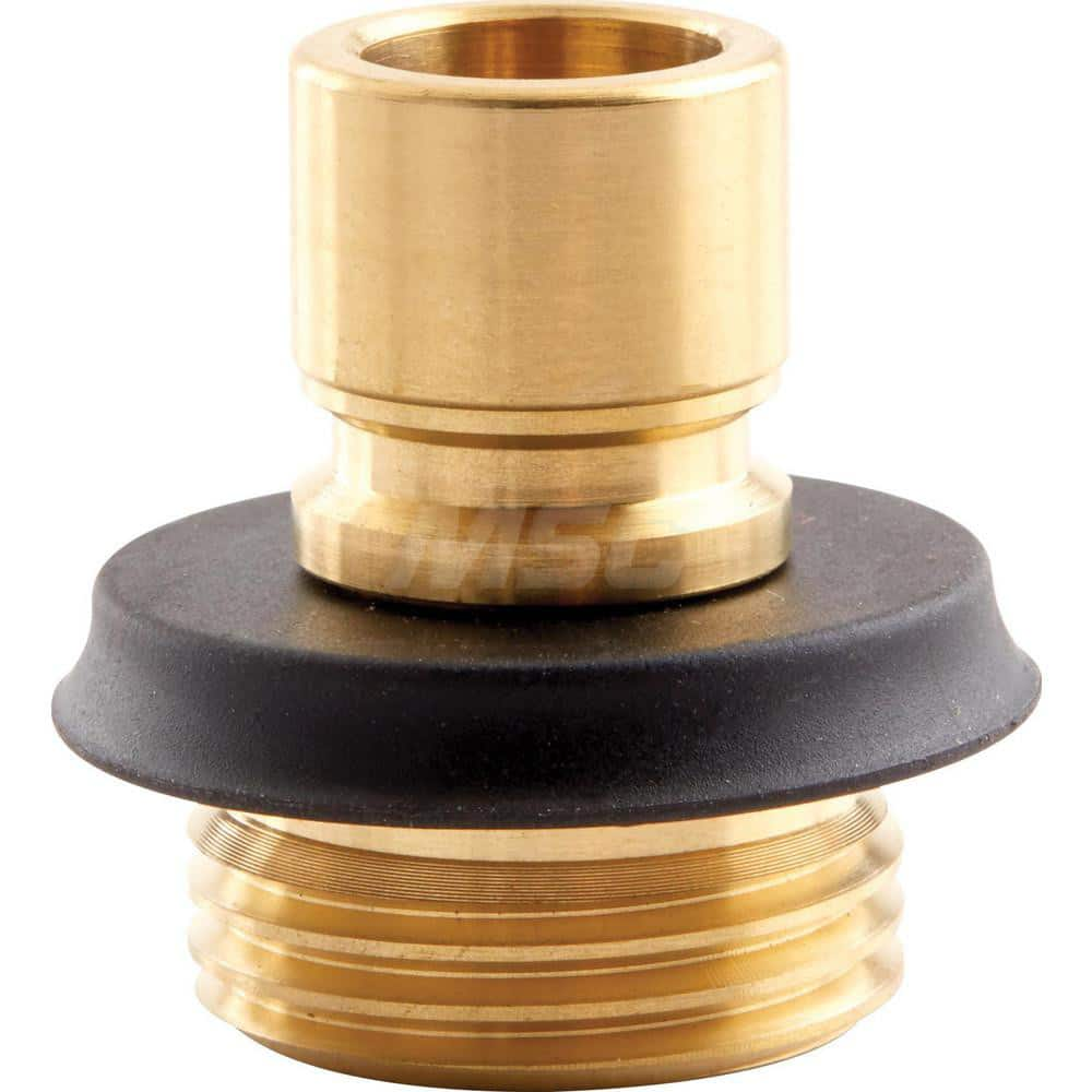 Garden Hose Fittings & Repair Kits; Connector Type: Quick Connect; Male; Compatible Hose Diameter: 0.75; Thread Type: GHT; Material: Brass; Rubber; Inside Diameter (Decimal Inch): 0.75; Material: Brass; Rubber