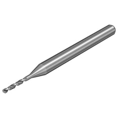 Micro Drill Bit: 0.0051″ Dia, 130 °, Solid Carbide Bright/Uncoated, 1.4961″ OAL, RH Cut, Spiral Flute, Straight-Cylindrical Shank, Series CoroDrill 462