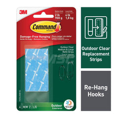 All-Purpose & Utility Hooks; Mount Type: Adhesive Back; Overall Length (Inch): 3.65; Overall Length (mm): 3.65; Material: Plastic; Projection: 0.1 in; Finish/Coating: Clear; Maximum Load Capacity: 5.00; Minimum Order Quantity: Plastic; Material: Plastic;