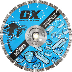 Wet & Dry Cut Saw Blade: 12″ Dia, 1″ Arbor Hole Use on Metal, Standard Arbor