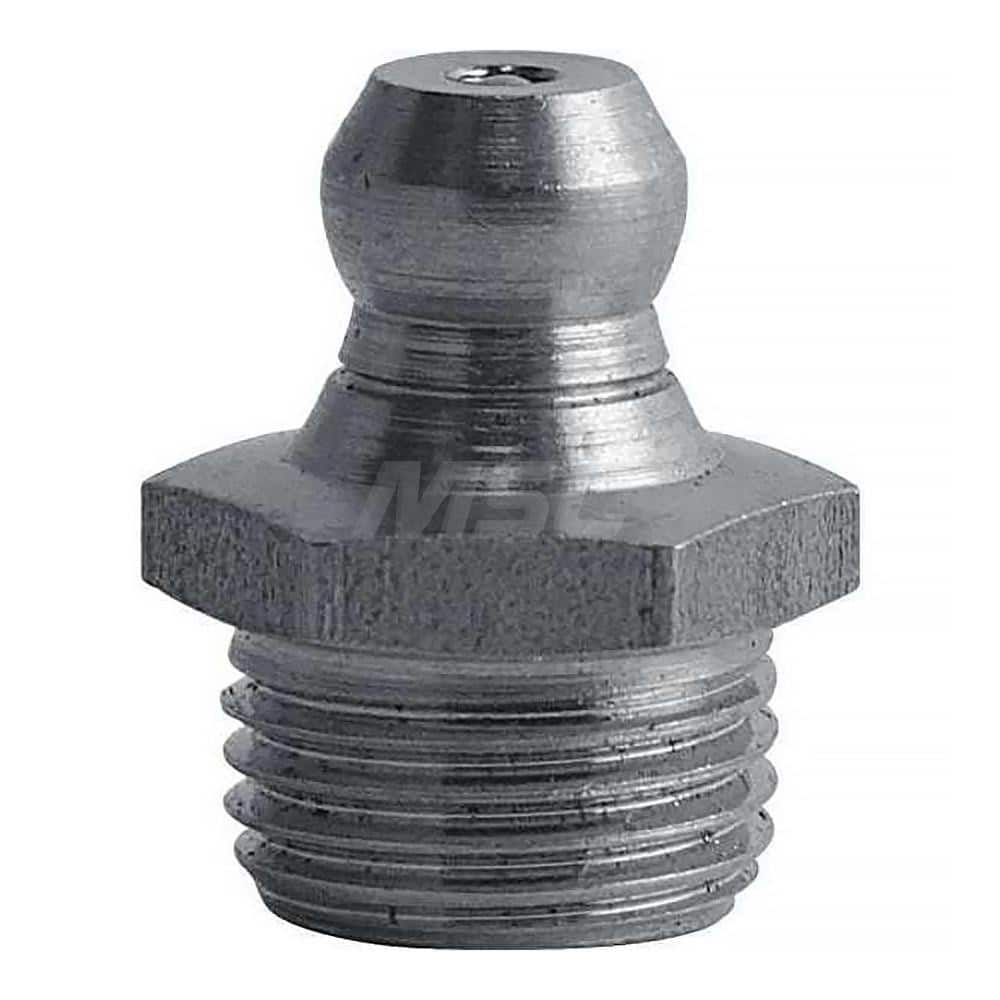 Straight Head Angle, 1/8-28 Grease Fitting Adapter