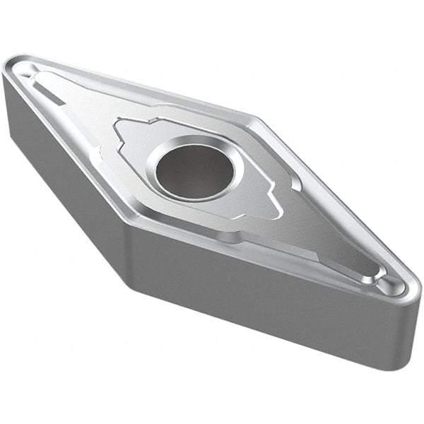 Seco - VNMG333 M3 Grade TP1501 Carbide Turning Insert - TiCN/AI2O3/TiN Finish, 35° Diamond, 3/8" Inscr Circle, 3/16" Thick, Neutral Hand, 3/64" Corner Radius - USA Tool & Supply