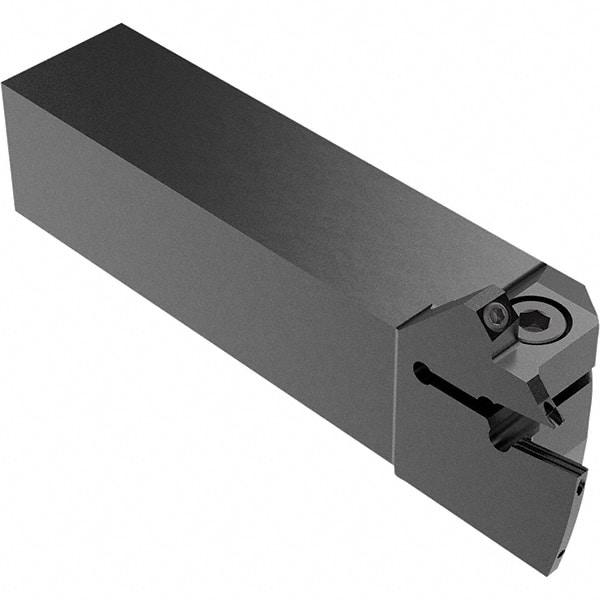 Seco - CFI, External, Left Hand, 13.5mm Max Depth of Cut, 4mm Max Groove Width, Indexable Grooving Tool Holder - LC.. 1604.. Insert Compatibility, 25mm Shank Height, 25mm Shank Width, 123mm OAL, Through Coolant - USA Tool & Supply