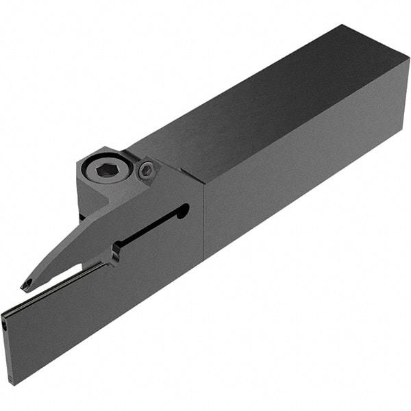 Seco - CFZ, External, Right Hand, 28mm Max Depth of Cut, 2mm Max Groove Width, Indexable Grooving Tool Holder - LC.. 2802.. Insert Compatibility, 20mm Shank Height, 20mm Shank Width, 115mm OAL, Through Coolant - USA Tool & Supply