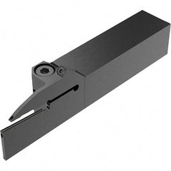 Seco - CFZ, External, Right Hand, 28mm Max Depth of Cut, 2mm Max Groove Width, Indexable Grooving Tool Holder - LC.. 2802.. Insert Compatibility, 20mm Shank Height, 20mm Shank Width, 115mm OAL, Through Coolant - USA Tool & Supply