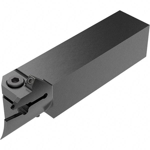 Seco - CFI, External, Right Hand, 16.5mm Max Depth of Cut, 70 to 100mm Groove Width, Indexable Grooving Tool Holder - LC.. 1605.. Insert Compatibility, 25mm Shank Height, 25mm Shank Width, 124.5mm OAL, Through Coolant - USA Tool & Supply