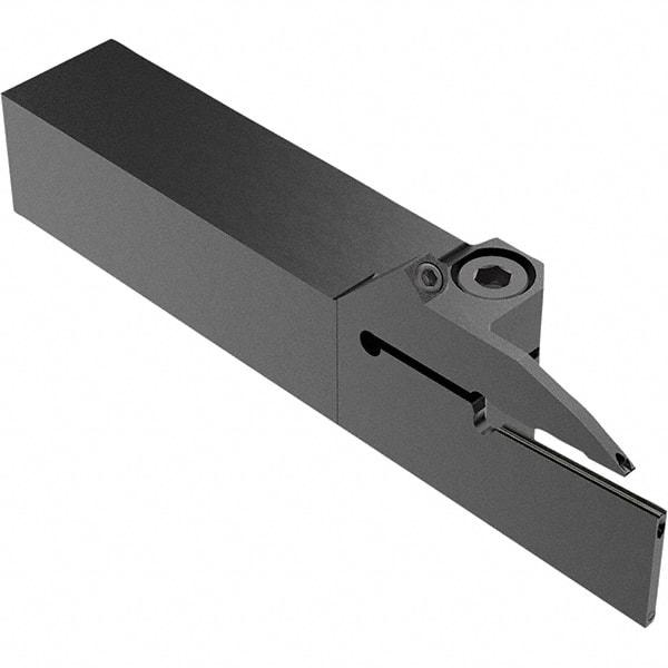 Seco - CFZ, External, Left Hand, 28mm Max Depth of Cut, 2mm Max Groove Width, Indexable Grooving Tool Holder - LC.. 2802.. Insert Compatibility, 20mm Shank Height, 20mm Shank Width, 115mm OAL, Through Coolant - USA Tool & Supply