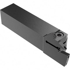 Seco - CFI, External, Left Hand, 16.5mm Max Depth of Cut, 5mm Max Groove Width, Indexable Grooving Tool Holder - LC.. 1605.. Insert Compatibility, 25mm Shank Height, 25mm Shank Width, 124mm OAL, Through Coolant - USA Tool & Supply