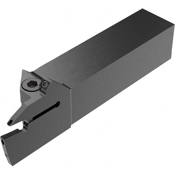 Seco - CFM, External, Right Hand, 21.5mm Max Depth of Cut, 4mm Max Groove Width, Indexable Grooving Tool Holder - LC.. 1604.. Insert Compatibility, 25mm Shank Height, 25mm Shank Width, 129.5mm OAL, Through Coolant - USA Tool & Supply