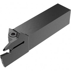 Seco - CFM, External, Right Hand, 21.5mm Max Depth of Cut, 4mm Max Groove Width, Indexable Grooving Tool Holder - LC.. 1604.. Insert Compatibility, 25mm Shank Height, 25mm Shank Width, 129.5mm OAL, Through Coolant - USA Tool & Supply