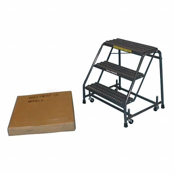 Ballymore - Rolling & Wall Mounted Ladders & Platforms Type: Stairway Slope Ladder Style: 50 Degree Incline - USA Tool & Supply