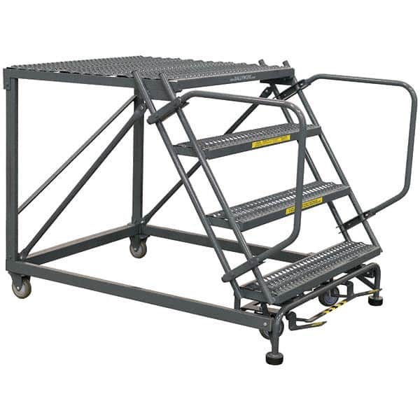 Ballymore - Rolling & Wall Mounted Ladders & Platforms Type: Stairway Slope Ladder Style: 59 Degree Incline - USA Tool & Supply