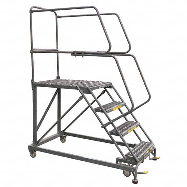 Ballymore - Rolling & Wall Mounted Ladders & Platforms Type: Stairway Slope Ladder Style: 59 Degree Incline - USA Tool & Supply