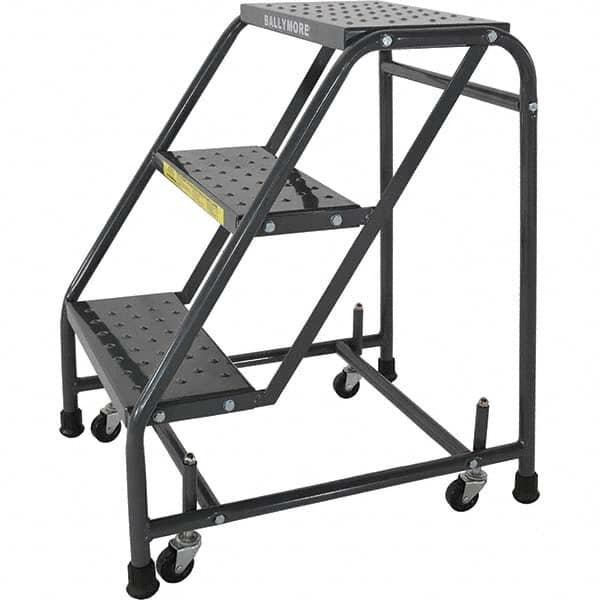 Ballymore - Rolling & Wall Mounted Ladders & Platforms Type: Stairway Slope Ladder Style: 50 Degree Incline - USA Tool & Supply