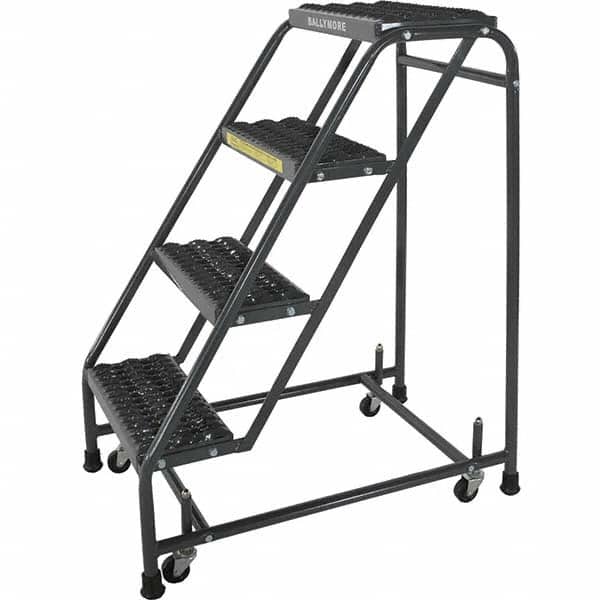 Ballymore - Rolling & Wall Mounted Ladders & Platforms Type: Stairway Slope Ladder Style: 50 Degree Incline - USA Tool & Supply