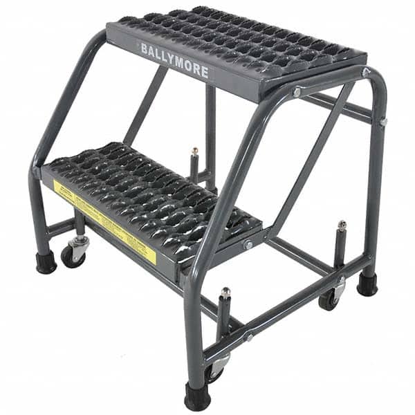 Ballymore - Rolling & Wall Mounted Ladders & Platforms Type: Stairway Slope Ladder Style: 50 Degree Incline - USA Tool & Supply