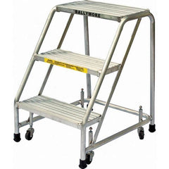 Ballymore - Rolling & Wall Mounted Ladders & Platforms Type: Rolling Style: Spring Loaded Rolling Safety Ladder - USA Tool & Supply