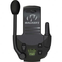 Walkers - Hearing Protection/Communication Type: Earmuff Walkie Talkie Attachment Cup Color: Black - USA Tool & Supply