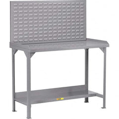 Little Giant - Stationary Work Benches, Tables Type: Work Bench Top Material: 12 Gauge Steel - USA Tool & Supply