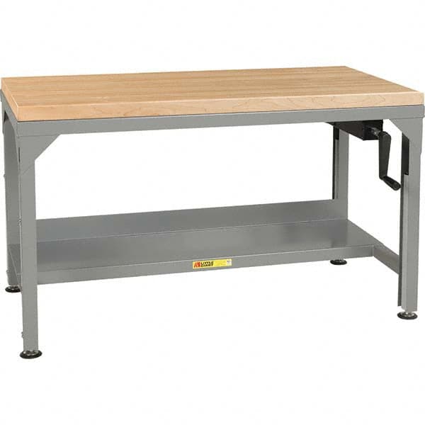 Little Giant - Stationary Work Benches, Tables Type: Work Bench Top Material: Butcher Block Maple - USA Tool & Supply