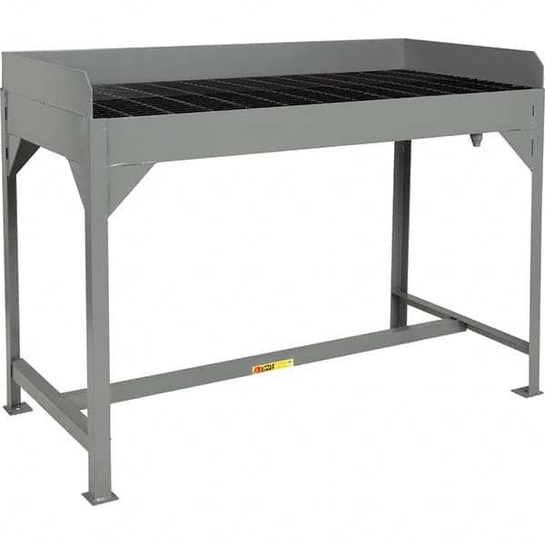 Little Giant - Stationary Work Benches, Tables Type: Parts Washing Table Top Material: Steel Bar Grating - USA Tool & Supply