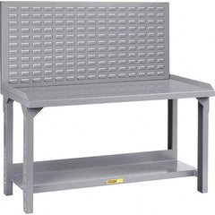 Little Giant - Stationary Work Benches, Tables Type: Work Bench Top Material: 12 Gauge Steel - USA Tool & Supply