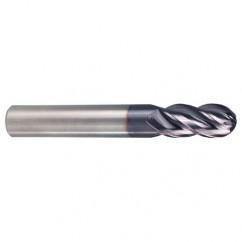 2.5mm TuffCut XR 4 Flute Carbide End Mill Ball Nose - USA Tool & Supply