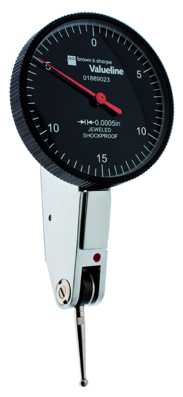 1.54" Face Diameter .0005" Graduation Black Face Dial Test Indicator Model No. 01889023 - USA Tool & Supply