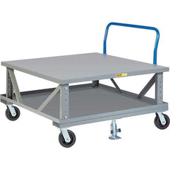 Little Giant - 3,600 Lb Capacity Steel Adjustable Pallet Stand - 48" High - USA Tool & Supply