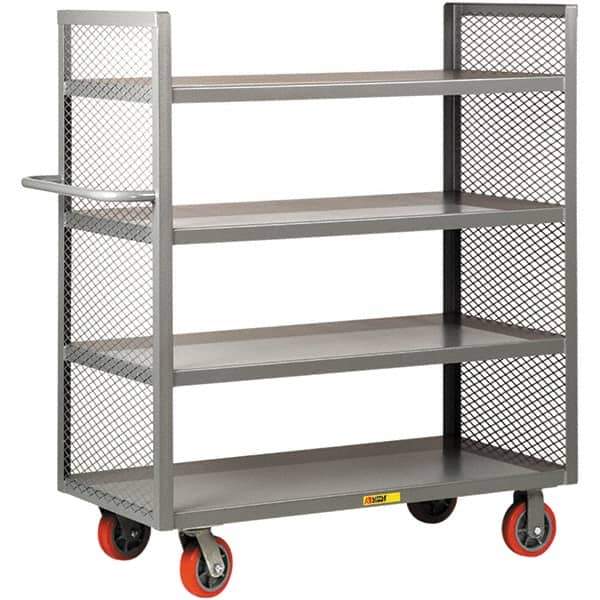 Little Giant - 3,600 Lb Capacity, 4 Shelf, Shelf Truck - 60" Long x 24" Wide x 57" High - USA Tool & Supply