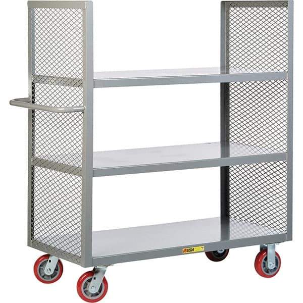 Little Giant - 3,600 Lb Capacity, 3 Shelf, Shelf Truck - 60" Long x 30" Wide x 57" High - USA Tool & Supply