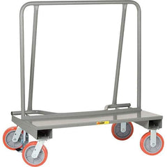 Little Giant - 2,000 Lb Capacity Steel Drywall Cart - Steel Deck, 24" OAW, 44" Platform Length, Polyurethane Casters - USA Tool & Supply