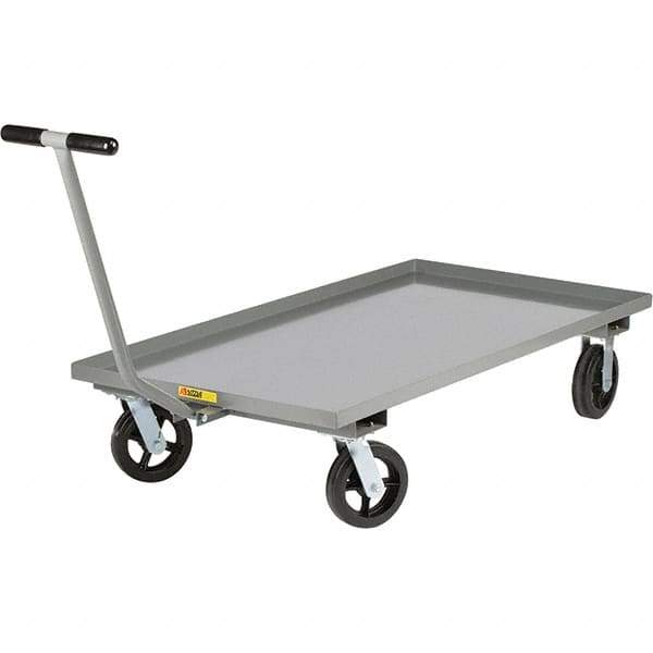 Little Giant - 2,000 Lb Capacity, 30" Wide x 60" Long x 9" High Cart - Steel, 2 Rigid/2 Swivel Casters - USA Tool & Supply