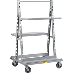 Little Giant - 2 Shelf Steel Shelving - 42" Wide x 67" High x 36" Deep, Gray - USA Tool & Supply