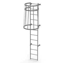 TRI-ARC - Rolling & Wall Mounted Ladders & Platforms Type: Fixed Ladder Style: Safety Cage - USA Tool & Supply