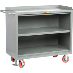 Little Giant - 3,600 Lb Capacity Mobile Service Bench - 41" Wide x 24" Deep x 43" High, Steel, Gray - USA Tool & Supply