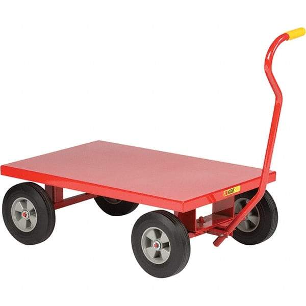 Little Giant - 1,200 Lb Capacity, 24" Wide x 36" Long x 13" High Cart - Steel, Rubber Casters - USA Tool & Supply