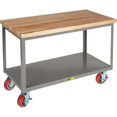 Little Giant - Mobile Work Benches Type: Butcher Block Top Length: 30 (Inch) - USA Tool & Supply