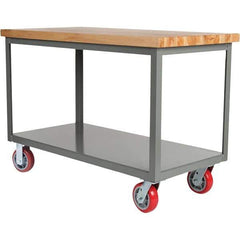 Little Giant - Mobile Work Benches Type: Butcher Block Top Length: 36 (Inch) - USA Tool & Supply