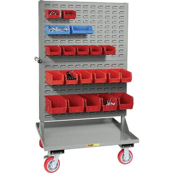 Little Giant - 30" Wide x 36" Long x 64" High Cart - Steel, Polyurethane Casters - USA Tool & Supply
