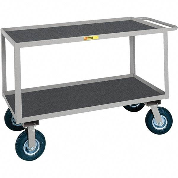 Little Giant - 1,200 Lb Capacity, 24" Wide x 36" Long x 38" High Cart - Steel, Pneumatic Casters - USA Tool & Supply