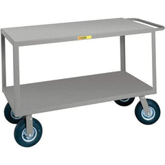 Little Giant - 1,200 Lb Capacity, 30" Wide x 48" Long x 38" High Cart - Steel, Pneumatic Casters - USA Tool & Supply