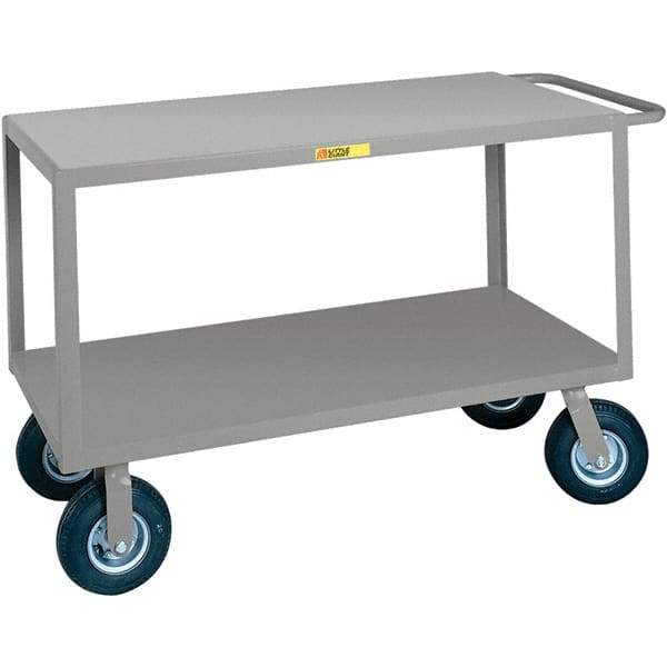 Little Giant - 1,200 Lb Capacity, 24" Wide x 36" Long x 38" High Cart - Steel, Pneumatic Casters - USA Tool & Supply