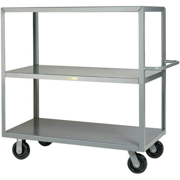 Little Giant - 3,600 Lb Capacity, 30" Wide x 48" Long x 45" High Cart - Steel, Phenolic Casters - USA Tool & Supply