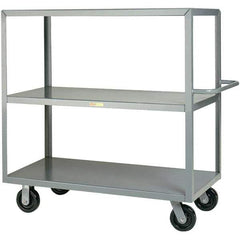 Little Giant - 3,600 Lb Capacity, 30" Wide x 60" Long x 45" High Cart - Steel, Phenolic Casters - USA Tool & Supply