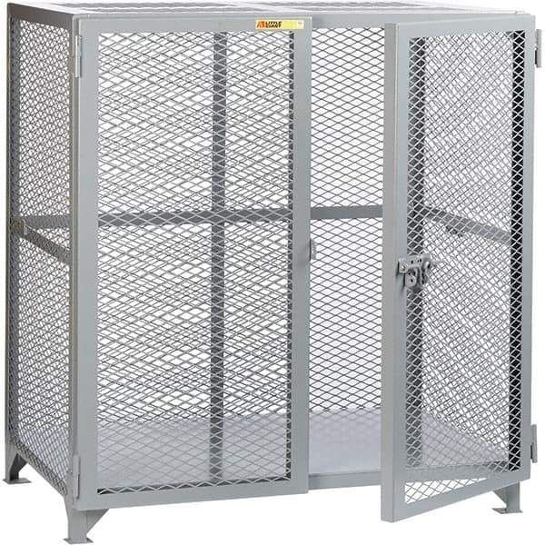 Little Giant - 1 Shelf Storage Cabinet - Steel, 61" Wide x 33" Deep x 52" High - USA Tool & Supply