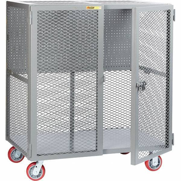 Little Giant - 2,000 Lb Capacity, 1 Shelf, Security Cart - 27" Long x 49" Wide x 57" High - USA Tool & Supply